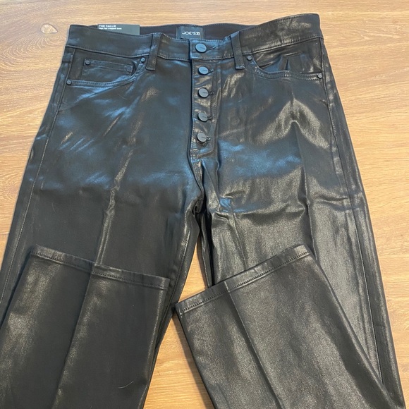 New Joe’s Women’s cropped jeans shiny black - Picture 8 of 9